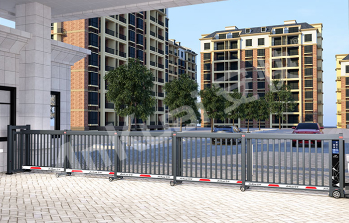 某小區(qū)采用 “安快” 柵欄款段滑門(mén)效果圖